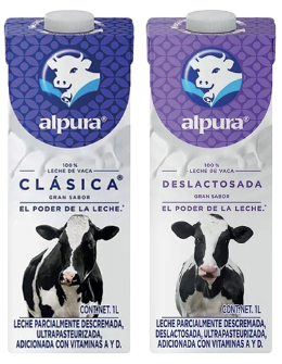 Leche Alpura Entera o Deslactosada 1L